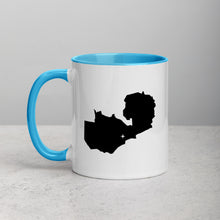 Load image into Gallery viewer, Zambia Map Coffee Mug with Color Inside - 11 oz