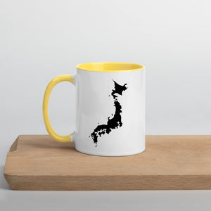 Japan Map Coffee Mug with Color Inside - 11 oz