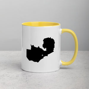 Zambia Map Coffee Mug with Color Inside - 11 oz