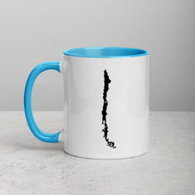 Load image into Gallery viewer, Chile Map Coffee Mug with Color Inside - 11 oz