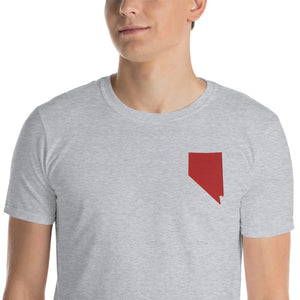 Nevada Unisex T-Shirt - Red Embroidery