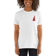 Load image into Gallery viewer, New Hampshire Unisex T-Shirt - Red Embroidery