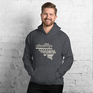 Belgium Map Unisex Hoodie Home Country Pride Gift