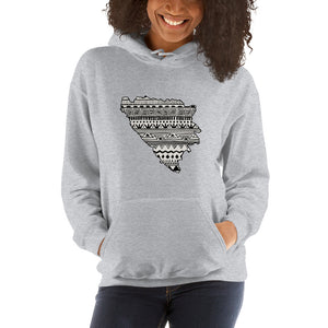 Bosnia and Herzegovina Map Unisex Hoodie Home Country Pride Gift