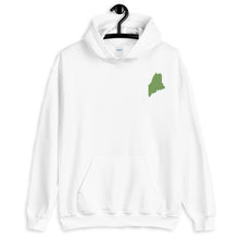 Load image into Gallery viewer, Maine Embroidered Unisex Hoodie - Green
