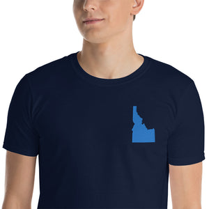Idaho Unisex T-Shirt - Blue Embroidery