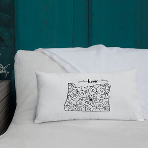 Oregon OR State Map Premium Pillow