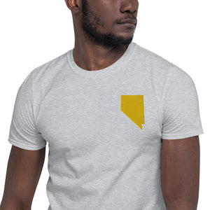 Nevada Unisex T-Shirt - Gold Embroidery