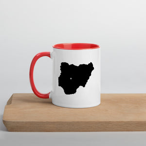 Nigeria Map Mug with Color Inside - 11 oz