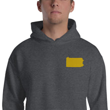 Load image into Gallery viewer, Pennsylvania Embroidered Unisex Hoodie - Gold