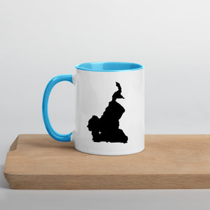 Cameroon Map Coffee Mug with Color Inside - 11 oz