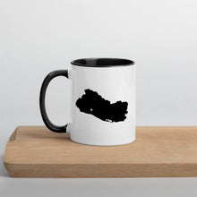 Load image into Gallery viewer, El Salvador Map Coffee Mug with Color Inside - 11 oz