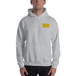 Pennsylvania Embroidered Unisex Hoodie - Gold