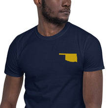 Load image into Gallery viewer, Oklahoma Unisex T-Shirt - Gold Embroidery