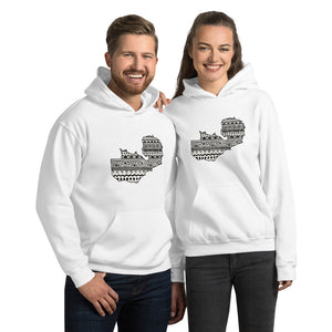 Zambia Map Unisex Hoodie Home Country Pride Gift