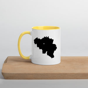 Belgium Map Coffee Mug with Color Inside - 11 oz