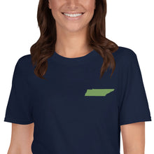 Load image into Gallery viewer, Tennessee Unisex T-Shirt - Green Embroidery