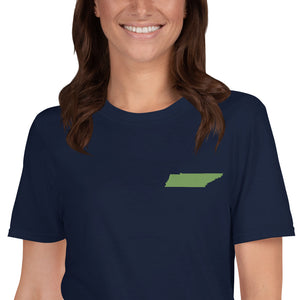 Tennessee Unisex T-Shirt - Green Embroidery