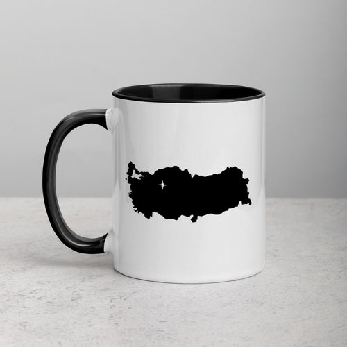 Turkey Map Coffee Mug with Color Inside - 11 oz