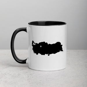 Turkey Map Coffee Mug with Color Inside - 11 oz