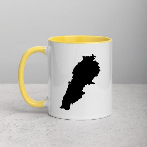 Lebanon Map Mug with Color Inside - 11 oz