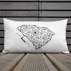 South Carolina SC State Map Premium Pillow