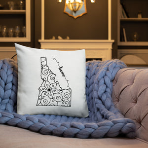 Idaho ID State Map Premium Pillow