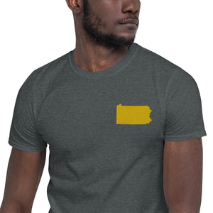 Pennsylvania Unisex T-Shirt - Gold Embroidery