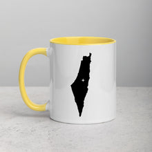 Load image into Gallery viewer, Israel Map Coffee Mug with Color Inside - 11 oz