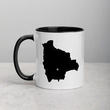 Load image into Gallery viewer, Bolivia Map Coffee Mug with Color Inside - 11 oz