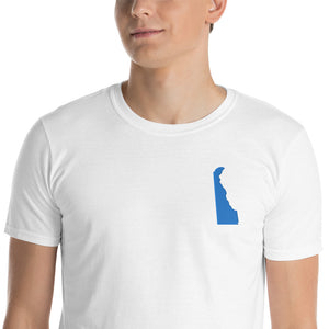 Delaware Unisex T-Shirt - Blue Embroidery