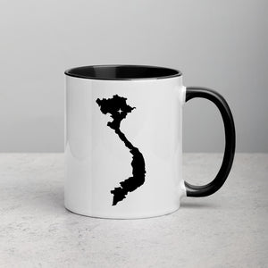 Vietnam Map Coffee Mug with Color Inside - 11 oz