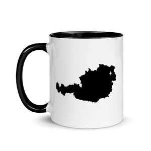 Austria Map Coffee Mug with Color Inside - 11 oz
