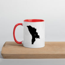 Load image into Gallery viewer, Moldova Map Coffee Mug with Color Inside - 11 oz