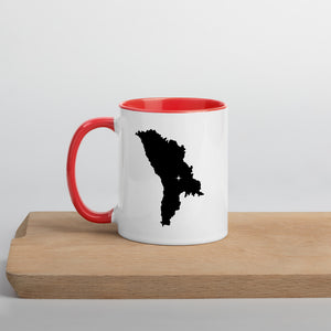 Moldova Map Coffee Mug with Color Inside - 11 oz