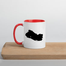 Load image into Gallery viewer, El Salvador Map Coffee Mug with Color Inside - 11 oz