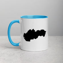 Load image into Gallery viewer, Slovakia Map Coffee Mug with Color Inside - 11 oz