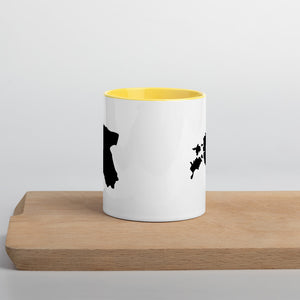 Estonia Map Coffee Mug with Color Inside - 11 oz