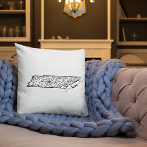Tennessee TN State Map Premium Pillow