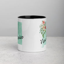 Load image into Gallery viewer, New Mexico NM Map Floral Mug - 11 oz