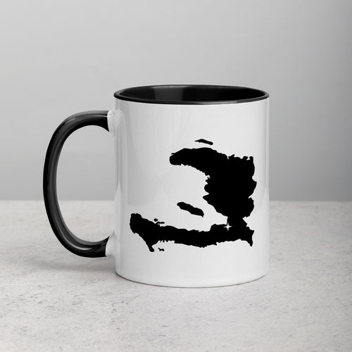 Haiti Map Mug with Color Inside - 11 oz