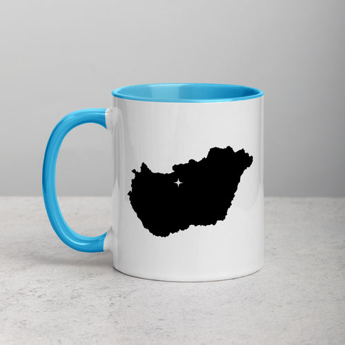 Hungary Map Mug with Color Inside - 11 oz