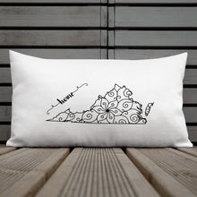 Load image into Gallery viewer, Virginia VA State Map Premium Pillow