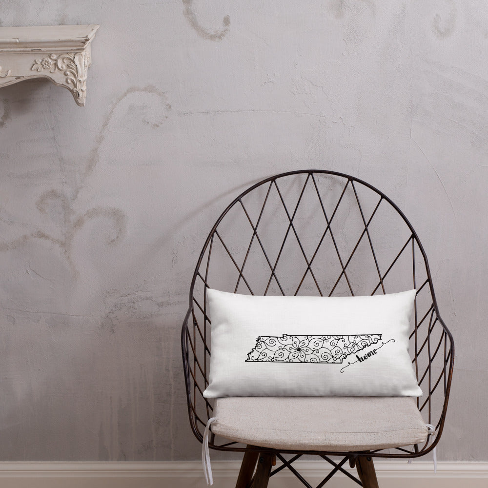 Tennessee TN State Map Premium Pillow