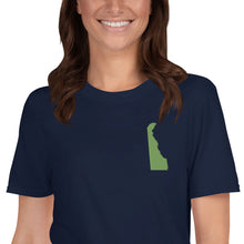 Load image into Gallery viewer, Delaware Unisex T-Shirt - Green Embroidery