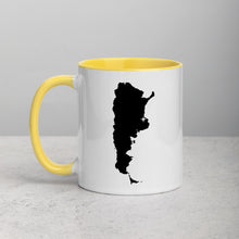 Load image into Gallery viewer, Argentina Map Coffee Mug with Color Inside - 11 oz
