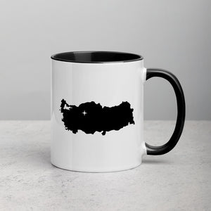 Turkey Map Coffee Mug with Color Inside - 11 oz
