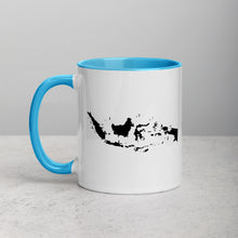 Load image into Gallery viewer, Indonesia Map Coffee Mug with Color Inside - 11 oz