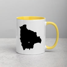 Load image into Gallery viewer, Bolivia Map Coffee Mug with Color Inside - 11 oz