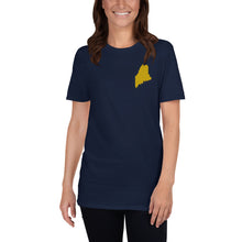Load image into Gallery viewer, Maine Unisex T-Shirt - Gold Embroidery